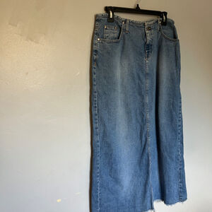 Vintage Hydraulic Women's Denim Skirt Size Large 11/12